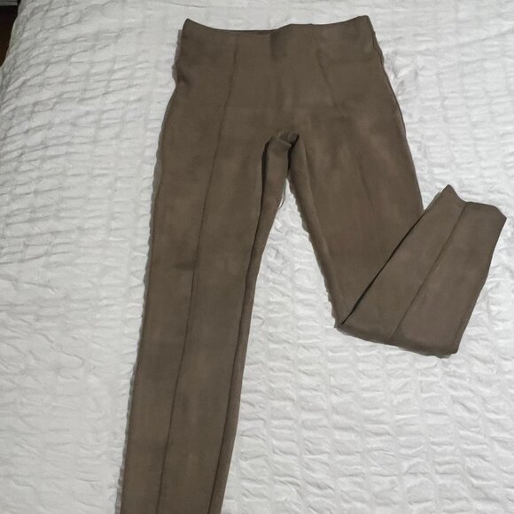 Spanx Faux Suede Leggings - Caramel - Size M - EUC - Picture 3 of 7